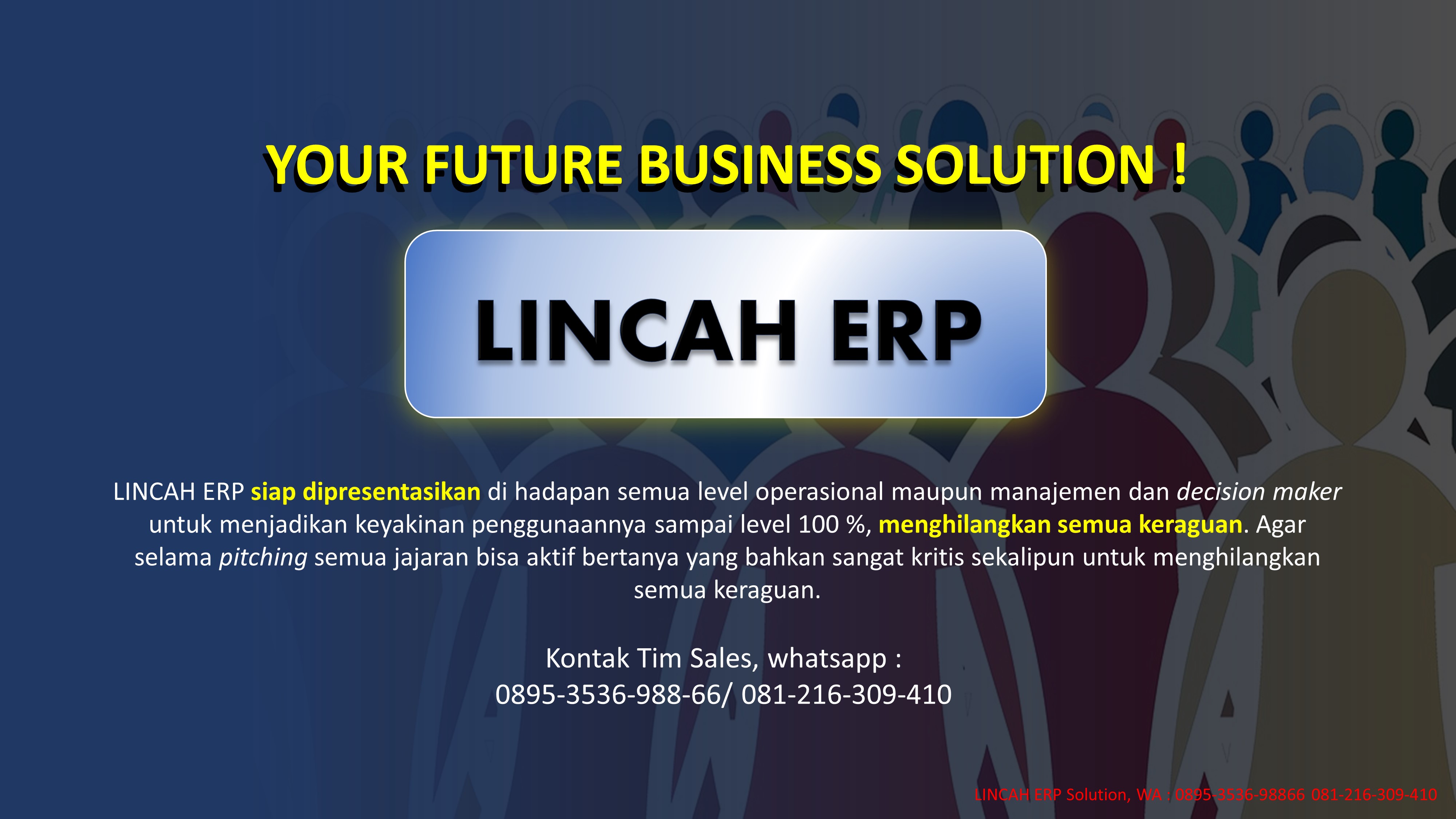 Kontak Sales LINCAH ERP