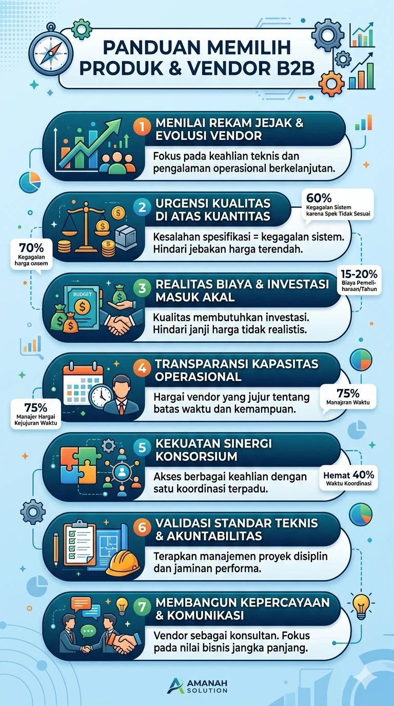 Infografis panduan transaksi B2B
