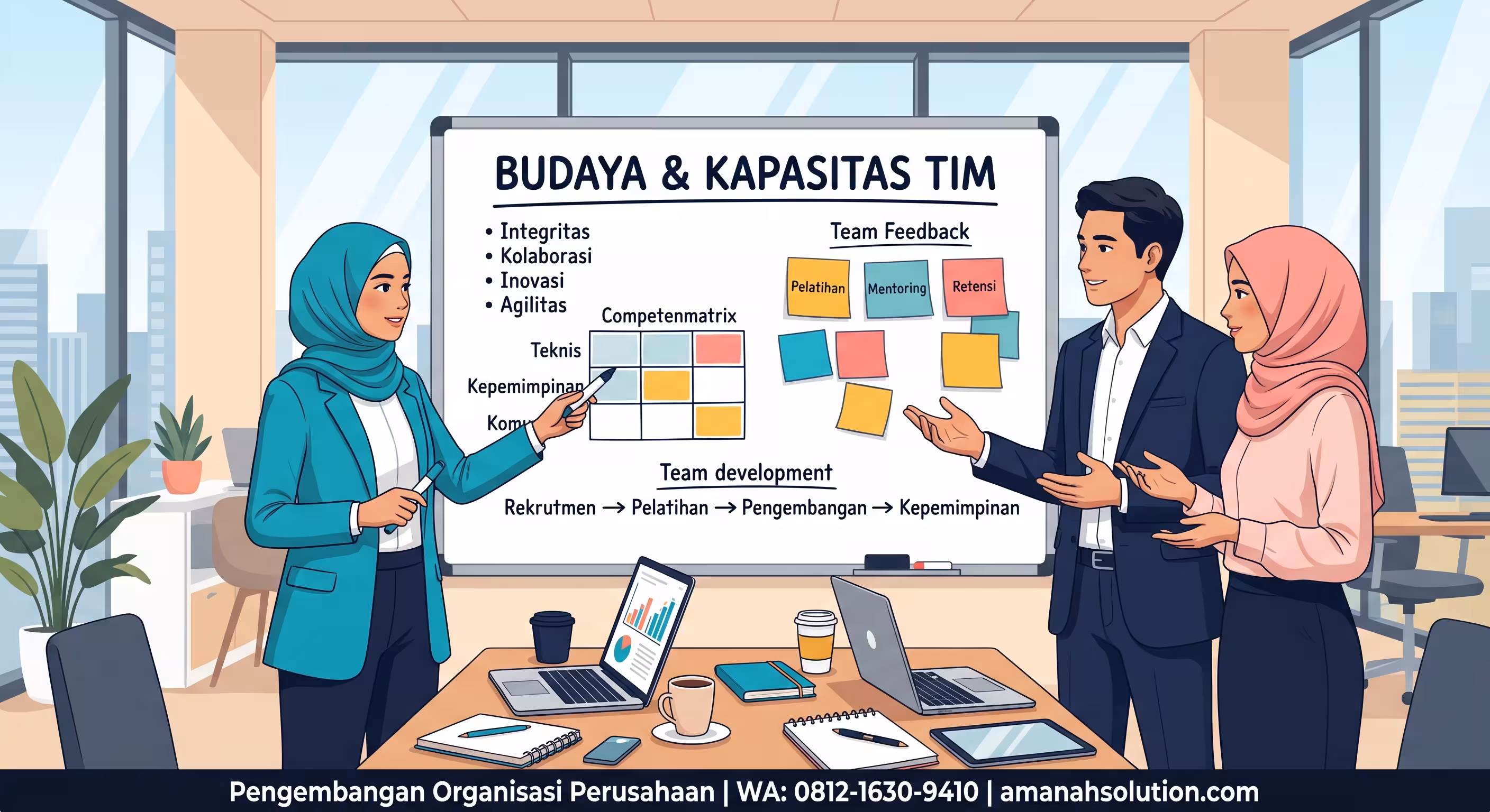 Pengembangan organisasi perusahaan untuk mempertahankan talenta kunci