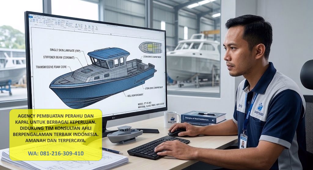 Desain Perahu Fiber