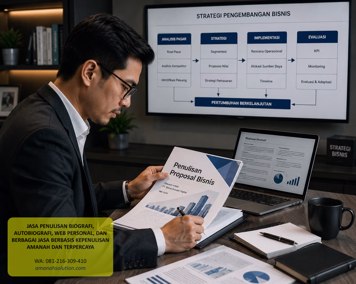 Jasa pembuatan buku company profile hardcover papan 3 mm untuk korporasi di Medan
