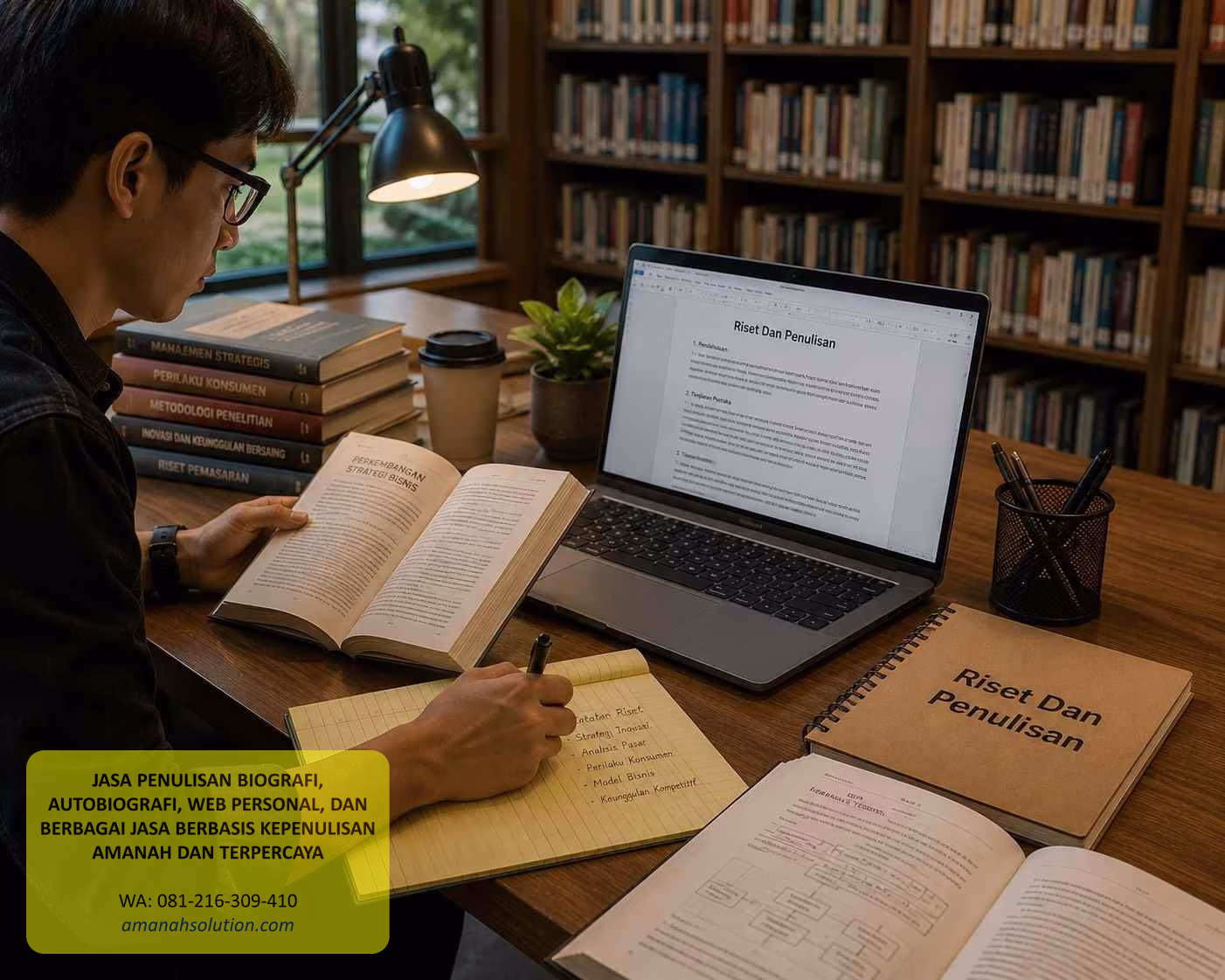 Konsultan penulisan buku dokumentasi lahir ke kini untuk tokoh dan perusahaan di Medan