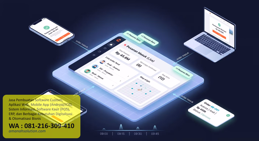 DEMO software pemesanan online untuk aplikasi catering