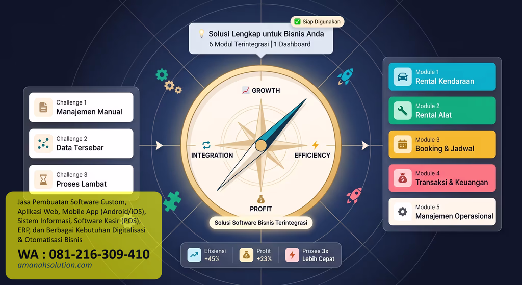 Solusi software bisnis untuk menyesuaikan kebutuhan operasional perusahaan
