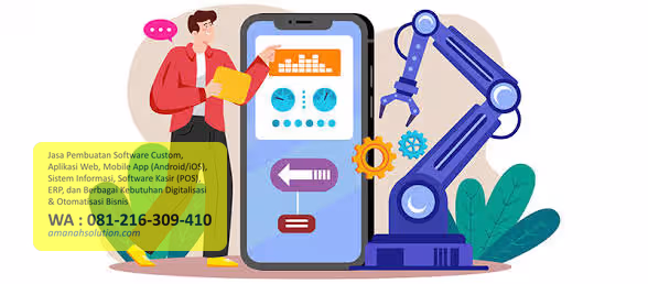 Ilustrasi otomasi bisnis untuk proses dispatch dan pelaporan operasional kurir