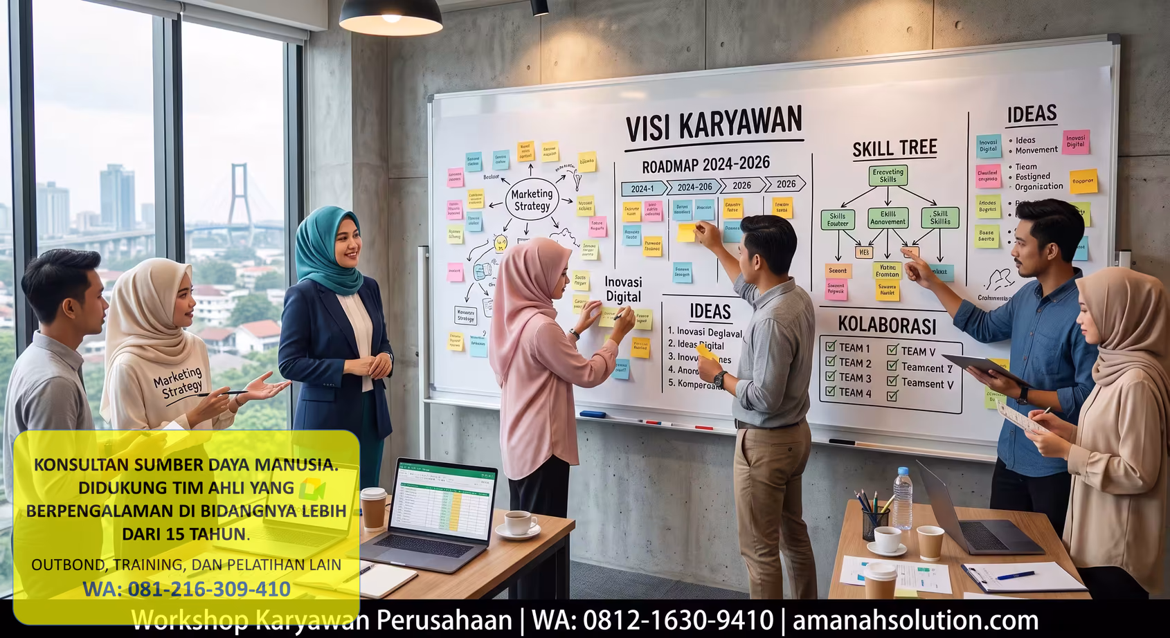 Workshop karyawan perusahaan untuk menutup kesenjangan keterampilan teknologi
