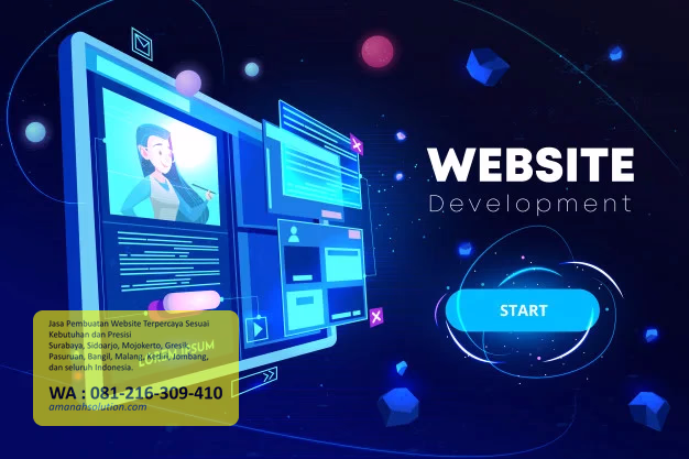Screenshot proyek pembuatan website custom di Sidoarjo