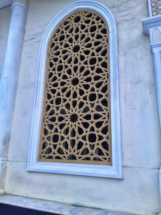 Detail ornamen kubah GRC tahan cuaca