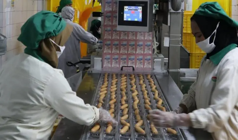Fasilitas produksi pabrik makanan beku di Indonesia