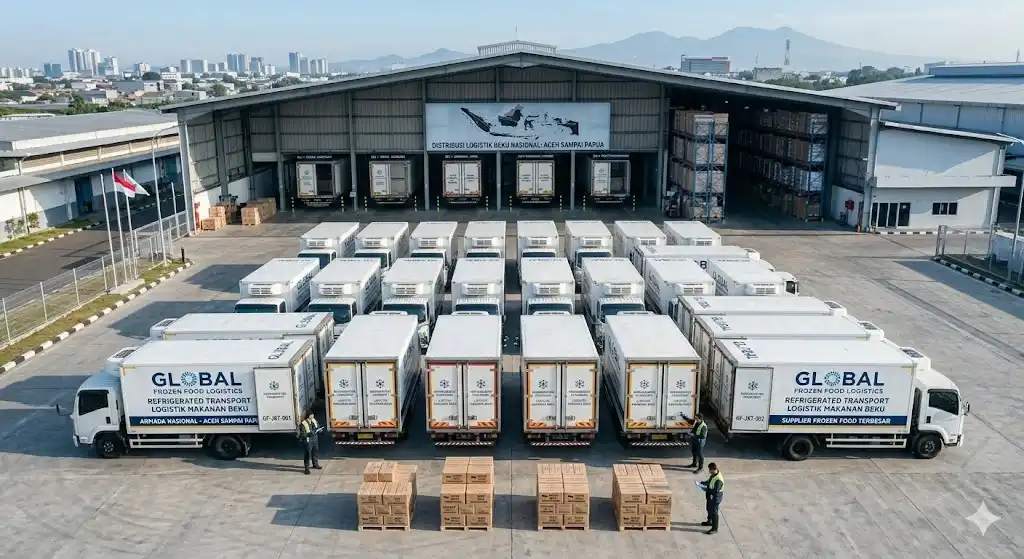 Deretan Armada Truk Pendingin dari Supplier Frozen Food Terbesar