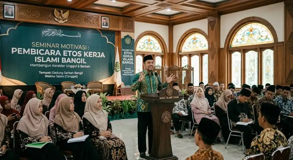 jangkauan pembicara etos kerja islami bangil seluruh indonesia