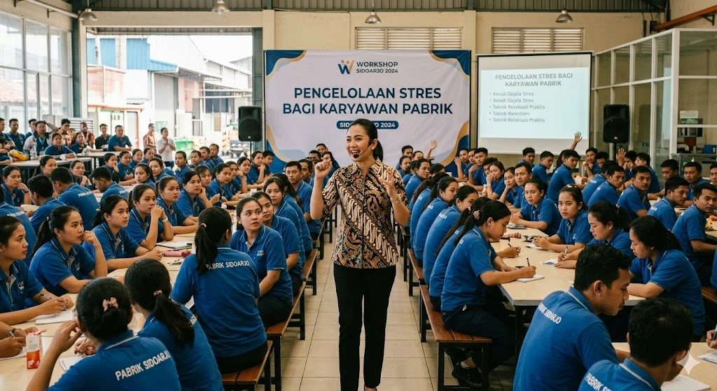 Pembicara Manajemen Stres Karyawan Pabrik Sidoarjo