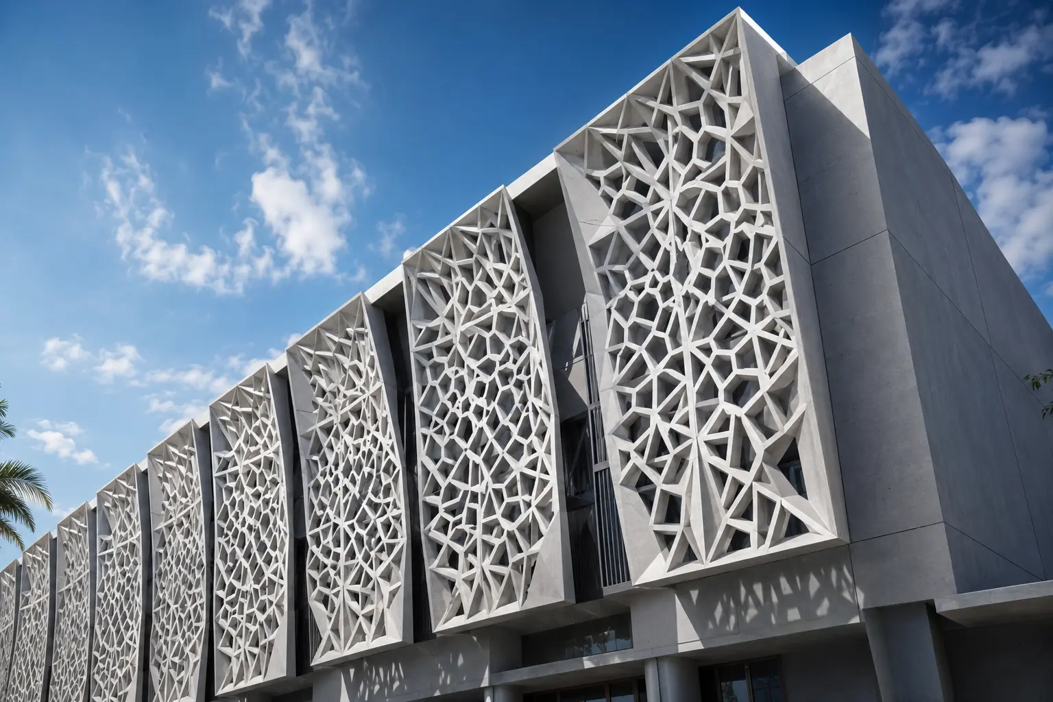 Ilustrasi interior gedung dengan kebutuhan panel GRC custom