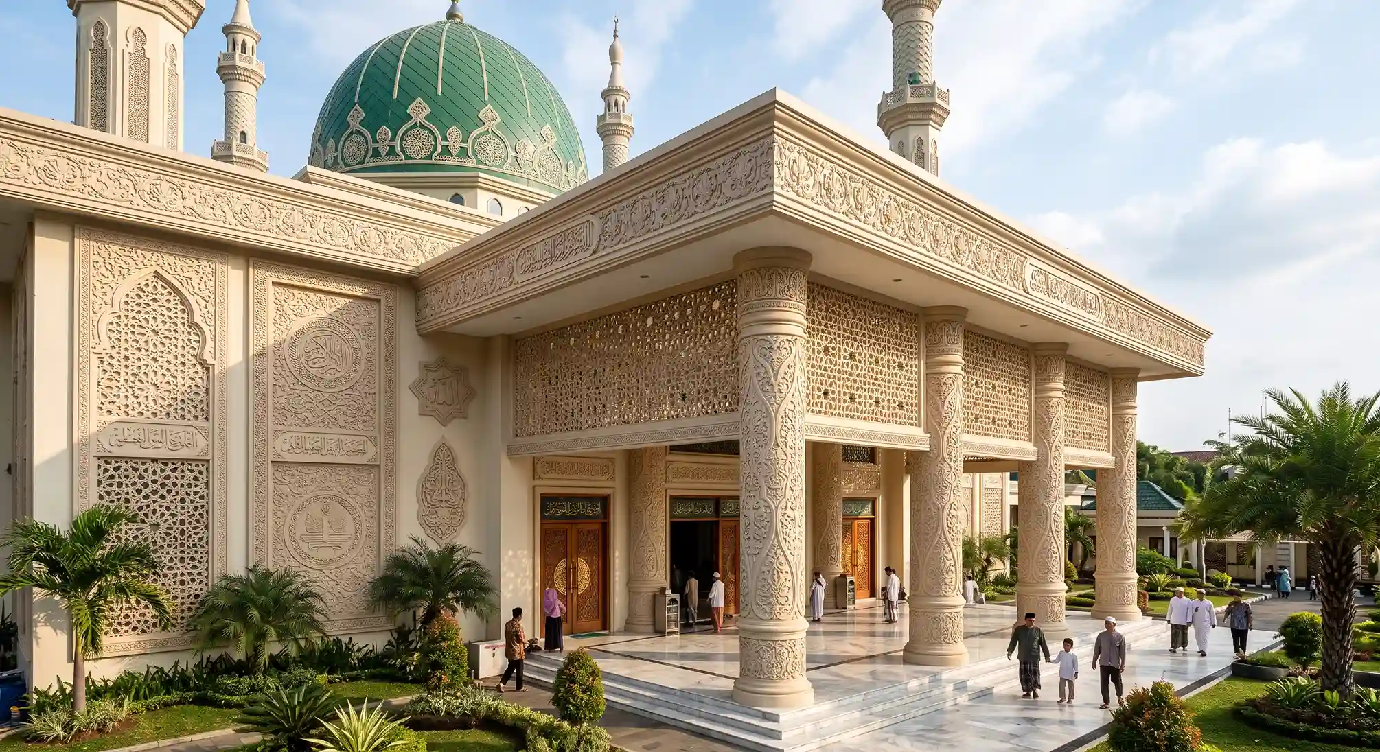 Penerapan Panel GRC Eksterior Masjid