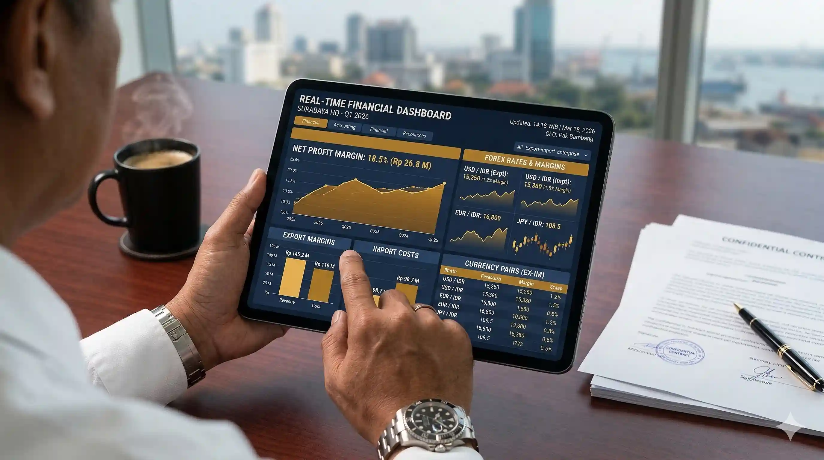 Laporan Keuangan Real Time ERP Surabaya