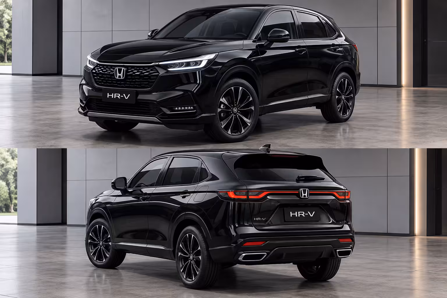 Honda HR-V dari sisi belakang