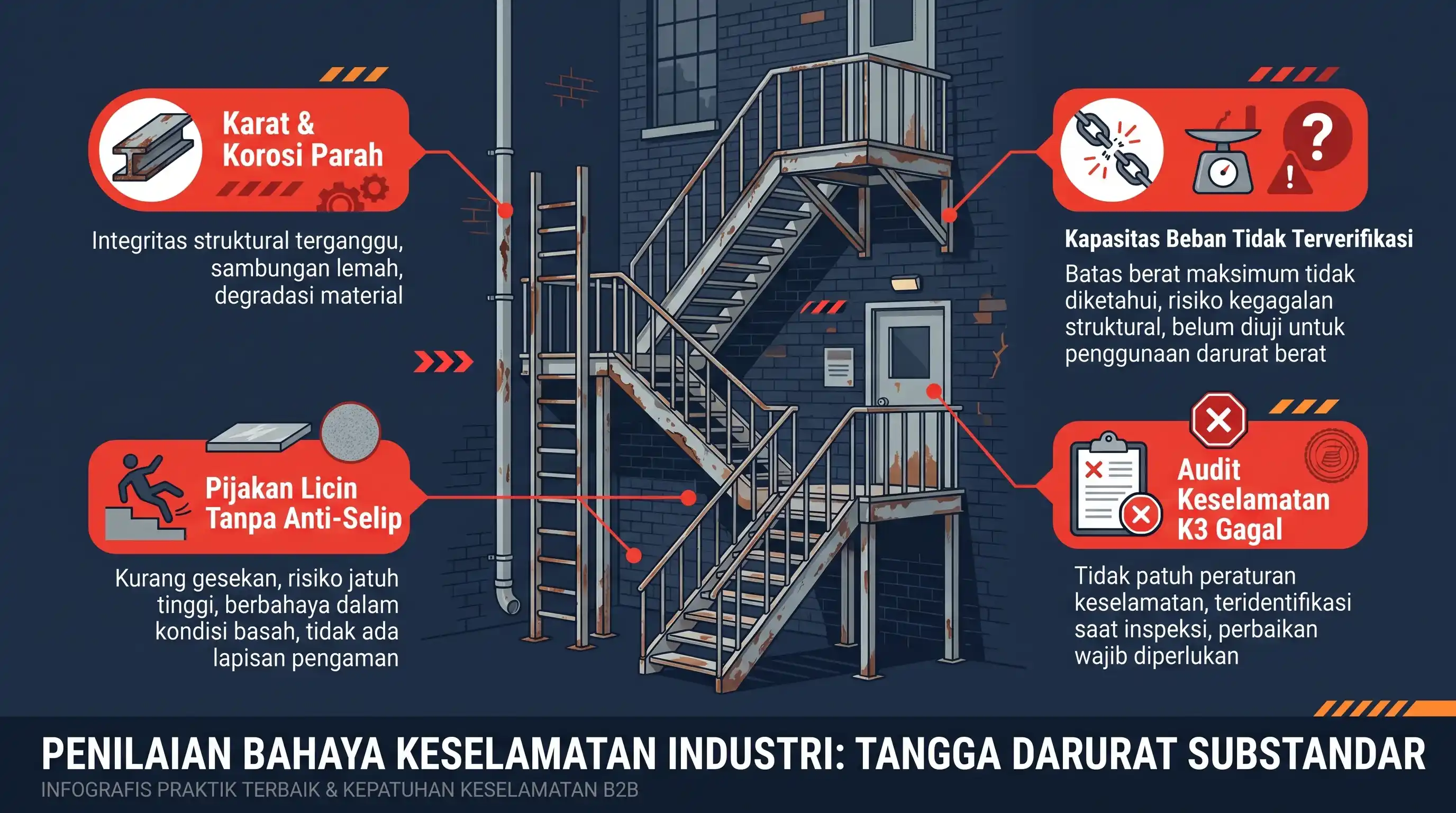 Ilustrasi Titik Risiko Evakuasi