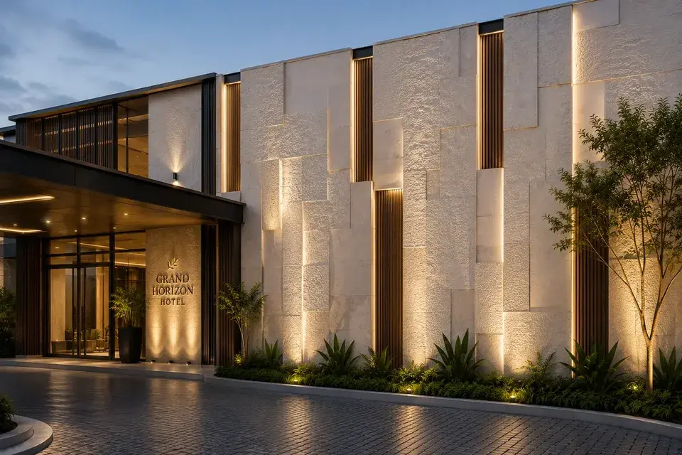 Tampilan Facade GRC Modern Tampilan Facade GRC Modern