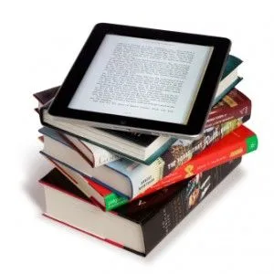 Tumpukan Buku dan Ebook