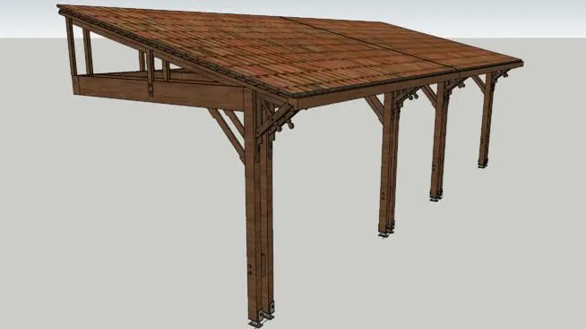 desain 3D kanopi